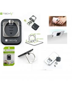 Uchwyt Techly RING HOLDER do telefonu Black