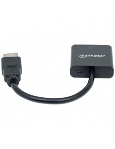 Kabel adapter Manhattan HDMI na VGA 1080p MicroUSB