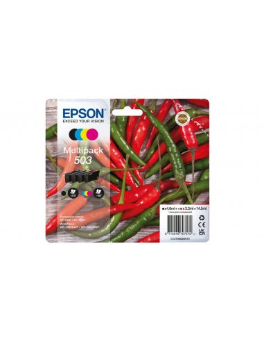 Epson 503 nabój z tuszem 4 szt. Oryginalny Standardowa wydajność Czarny, Cyjan, Purpurowy, Żółty