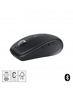 Logitech MX Anywhere 3S myszka Po prawej stronie RF Wireless + Bluetooth Laser 8000 DPI