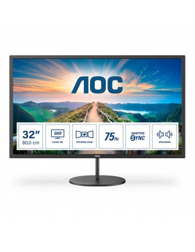 AOC V4 Q32V4 monitor komputerowy 80 cm (31.5") 2560 x 1440 px 2K Ultra HD LED Czarny