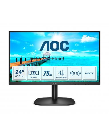 AOC B2 24B2XDAM LED display 60,5 cm (23.8") 1920 x 1080 px Full HD Czarny