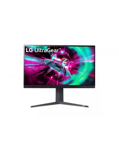 LG 32GR93U-B monitor komputerowy 80 cm (31.5") 3840 x 2160 px 4K Ultra HD LCD Czarny, Szary, Fioletowy