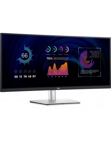 DELL P Series P3424WE monitor komputerowy 86,7 cm (34.1") 3440 x 1440 px 4K Ultra HD LCD Czarny