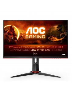 AOC Q27G2S/EU monitor komputerowy 68,6 cm (27") 2560 x 1440 px Quad HD LED Czarny, Czerwony