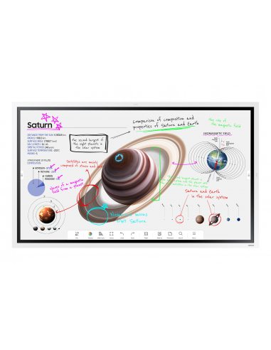 Samsung Flip Pro WM55B Interaktywny płaski panel 139,7 cm (55") VA Wi-Fi 350 cd m² 4K Ultra HD Biały Ekran dotykowy Procesor