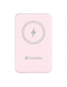 Powerbank Verbatim Charge 'n' Go Magnetic Wireless 5000mAh USB-C PD 3.0 Pink