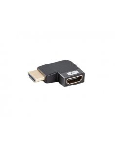 Adapter Lanberg HDMI(F)- HDMI(F) 8K kątowy lewo aluminimum srebrny