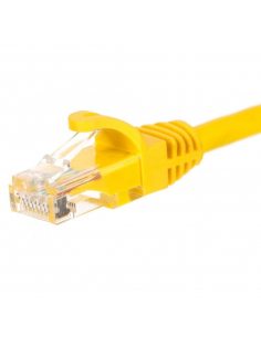 Patchcord RJ45, Netrack osłonka zalewana, kat. 5e UTP, 7m żółty