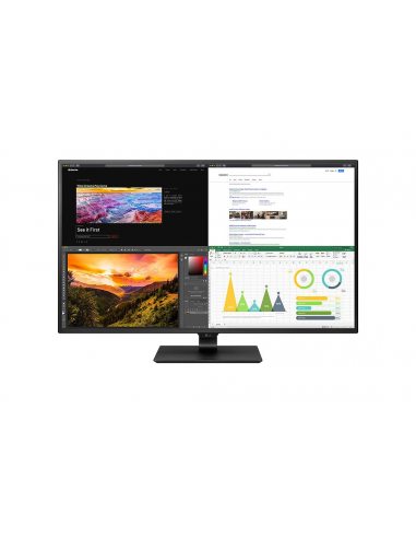 LG 43UN700P-B monitor komputerowy 109,2 cm (43") 3840 x 2160 px 4K Ultra HD LED Czarny