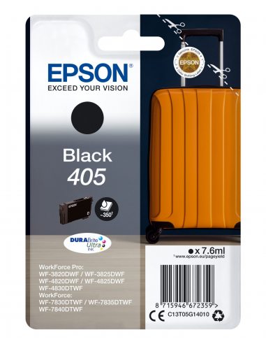 Epson 405 DURABrite Ultra Ink nabój z tuszem 1 szt. Oryginalny Standardowa wydajność Czarny