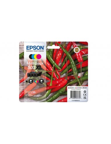 Epson 503XL nabój z tuszem 4 szt. Oryginalny Wysoka (XL) wydajność Czarny, Cyjan, Purpurowy, Żółty