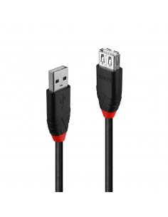 Przedłużacz USB LINDY 2.0 A/M - USB A/M Active Extension Slim 5m Czarny