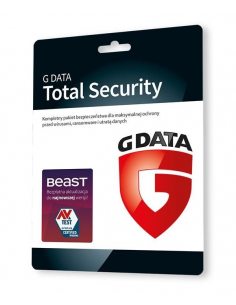 Oprogramowanie GDATA Total Security 1PC 1rok karta-klucz