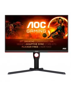 AOC G3 Q27G3XMN/BK monitor komputerowy 68,6 cm (27") 2560 x 1440 px 2K Ultra HD LED Czarny