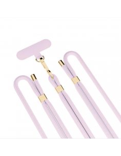 Smycz do telefonu - 3mk EasyClip Elite - Pink (gold)