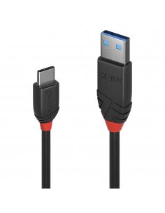 Kabel USB 3.1 LINDY Type A to C Cable 3A, Black Line 1m Black