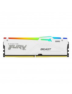 Pamięć DDR5 Kingston FURY Beast RGB 16GB (1x16GB) 6000MHz CL30 1,4V White EXPO