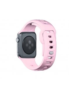 Pasek do Apple Watch - 3mk Silicone Watch Strap for Apple -38/40/41 mm Powder Pink