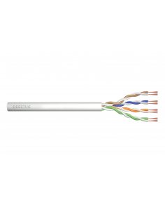 Kabel teleinformatyczny patchcordowy DIGITUS kat.5e, U/UTP, linka, AWG 26/7, PVC, 100m, szary, karton