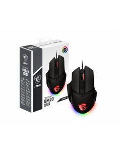 MSI Clutch GM20 Elite myszka Gaming Po prawej stronie USB Typu-A Optyczny 6400 DPI