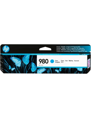 HP 980 oryginalny wkład atramentowy, błękitny