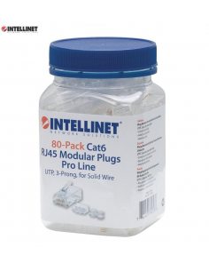 Wtyk Intellinet RJ45 8P/8C UTP Cat.6/drut 80szt.