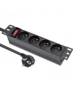 Listwa zasilająca Qoltec PDU do RACK 10" | 1U | 16A | 4xFRENCH | 1.8m