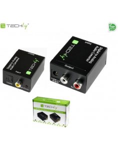 Adapter Techly RCA L/R IDATA SPDIF-3 Audio SPDIF Toslink Coaxial RCA na Analog