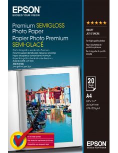 Epson Premium Semi-Gloss Photo Paper - A4 - 20 Arkuszy