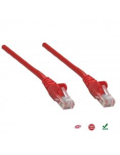 PatchCord 100% miedź Intellinet Cat.5e UTP, 1m, czerwony