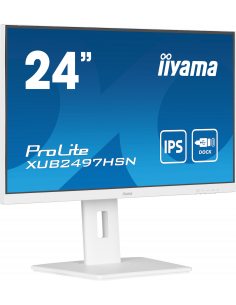 iiyama ProLite XUB2497HSN-W1 monitor komputerowy 60,5 cm (23.8") 1920 x 1080 px Full HD LED Biały