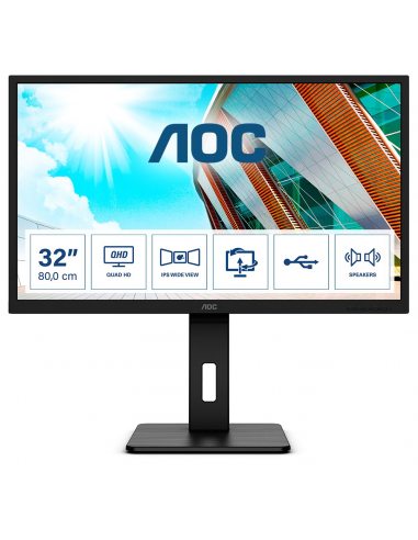 AOC P2 Q32P2 monitor komputerowy 80 cm (31.5") 2560 x 1440 px 2K Ultra HD LED Czarny