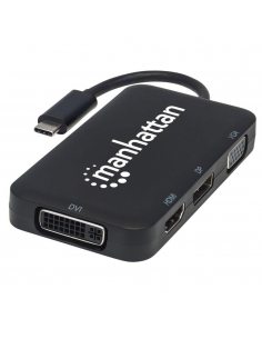 Adapter Manhattan AV USB-C na HDMI/DP/DVI/VGA 4K60Hz