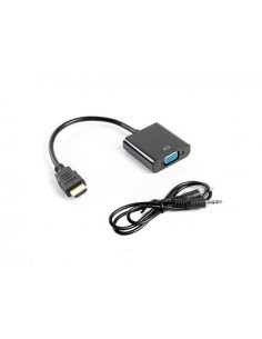 Adapter HDMI-A (M) - VGA (F) + audio na kablu