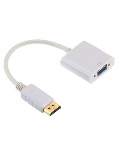 Adapter Display Port VGA biały