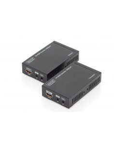 Przedłużacz/Extender HDMI HDBaseT do 70m po Cat.5e, 4K 30Hz UHD, HDCP 2.2, IR, z audio (zestaw)