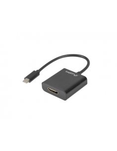 Adapter USB CM - HDMI F 15cm czarny