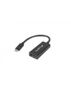 Adapter USB CM - Displayport F 15cm czarny