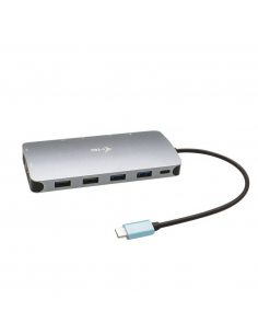 USB-C Metal Nano Stacja Dokująca 3x Display 2x DP 1x HDMI LAN Power Delivery 100 W