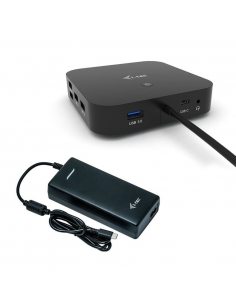 Stacja dokującą USB-C Dual Display Docking Station Power Delivery 100 W + i-tec Universal Charger 112 W