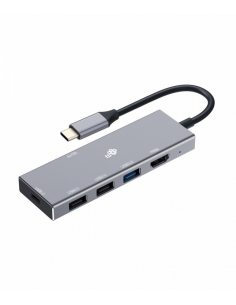 Adapter HUB USB C 7w1 - HDMI, USBx3, PD, SD/TF