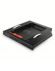 RSS-CD12 Ramka na 2,5" SSD-HDD do gniazda DVD, 12.7mm LED aluminium