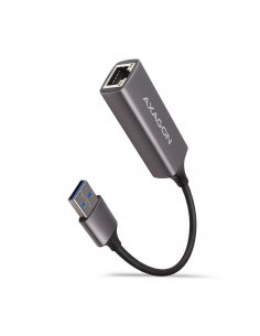 ADE-TR Karta sieciowa Gigabit Ethernet adapter, USB-A 3.2 Gen 1, instalacja automatyczna, metalowy, tytanowa szarość