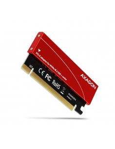 PCEM2-S Adapter wewnętrzny PCIe x16, 1x M.2 NVMe M-key slot aluminiowa osłona