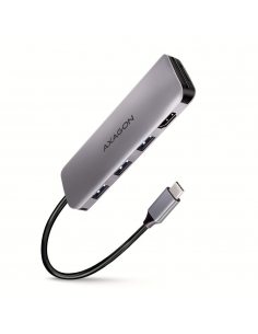 HMC-HCR3A Wieloportowy hub 3x USB-A + HDMI + SD/microSD, USB-C 3.2 Gen1, 20cm USB-C kabel