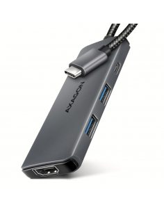 HMC-5H8K Wieloportowy hub 2x USB-A, 1x USB-C, 8K HDMI, USB 3.2 Gen 1 hub, PD 100W, 15cm USB-C kabel