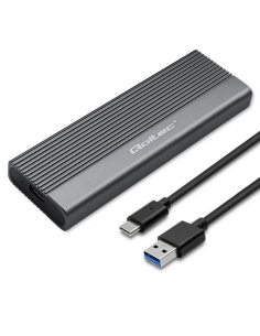 Obudowa | kieszeń na dysk SSD M.2 | SATA | NGFF | USB-C | Super speed 6Gb/s | 2TB | Szara