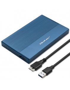 Obudowa | Kieszeń na dysk SSD HDD 2.5" | SATA | USB 3.0 | Super speed 5Gb/s | 2TB | Niebieskia