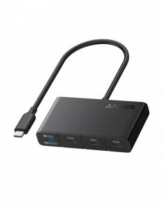 Hub 4w1 10Gbps USB-C Czarny